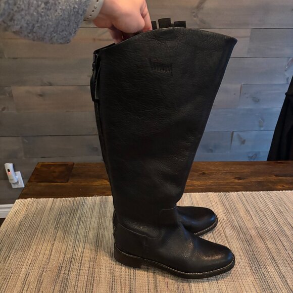 Franco Sarto Shoes - FRANCO SARTO | Women's Meyer Wide-Calf Knee-High Leather Riding Boots Black Sz 6